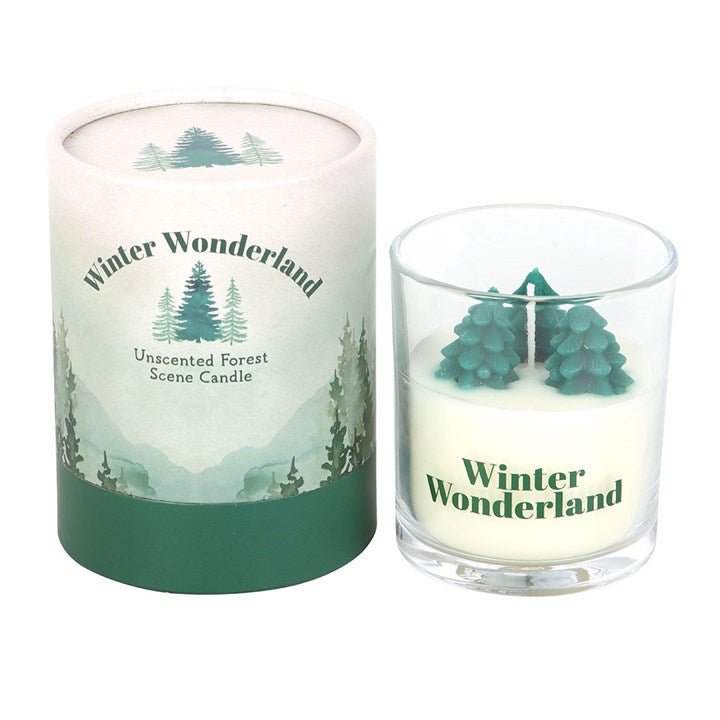 Winter Wonderland Candle with Tree Scene | Inspired Creative Gifts | UK Supplier