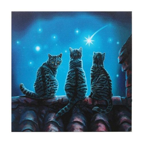 Wish Upon A Star Light Up Canvas Plaque by Lisa Parker | Inspired Creative Gifts | UK Supplier