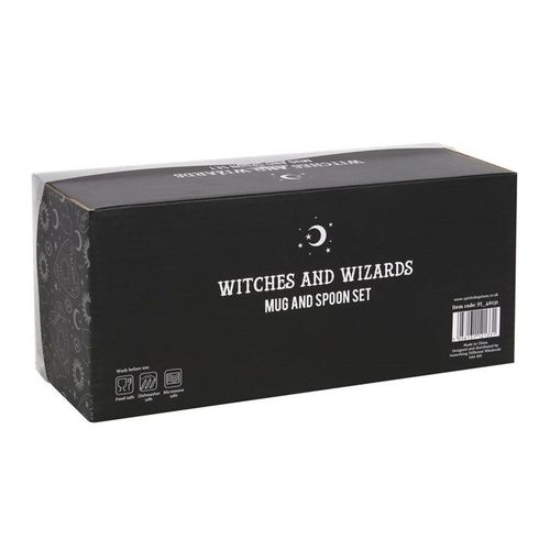 Witch and Wizard Couples Mug and Spoon Set | Inspired Creative Gifts | UK Supplier