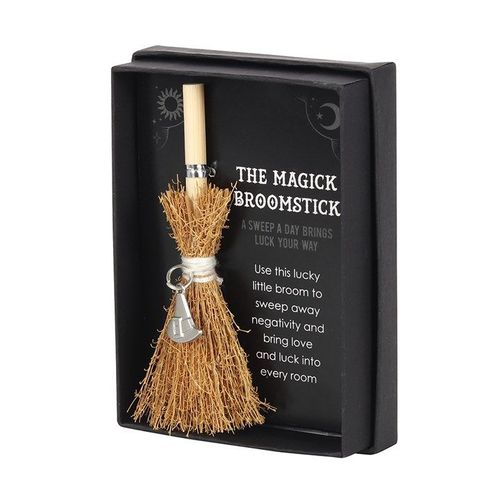Witch Hat Mini Magick Broomstick | Inspired Creative Gifts | UK Supplier