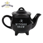 Witches Brew Black Ceramic Tea Pot | Inspired Creative Gifts | UK Supplier