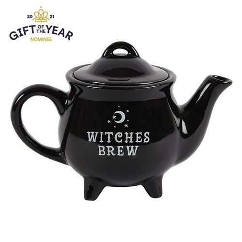 Witches Brew Black Ceramic Tea Pot | Inspired Creative Gifts | UK Supplier