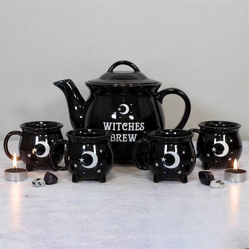Witches Brew Ceramic Cauldron Tea Set | Inspired Creative Gifts | UK Supplier