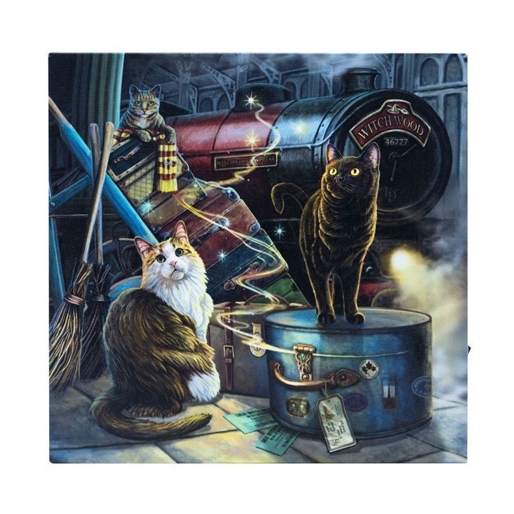 Witchwood Express Light Up Canvas Plaque by Lisa Parker | Inspired Creative Gifts | UK Supplier