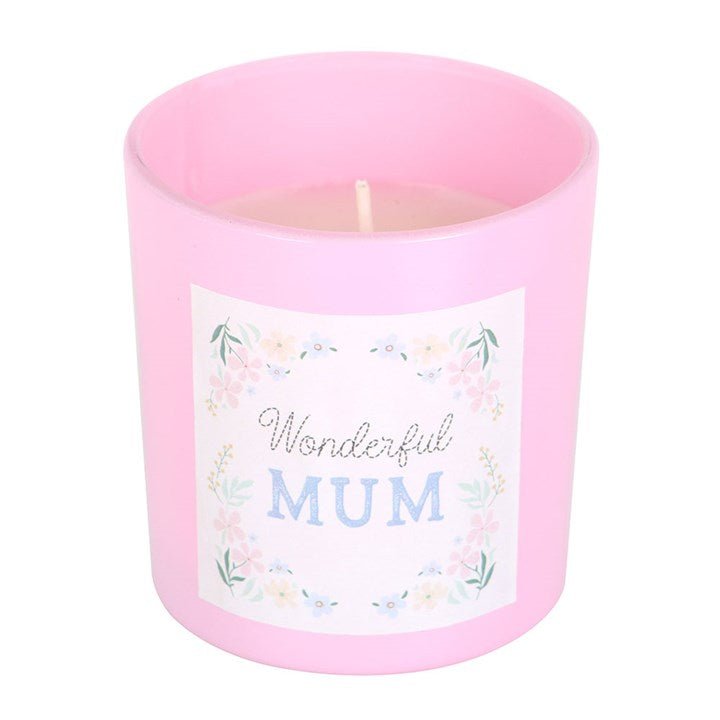 Wonderful Mum Cherry Blossom Candle | Inspired Creative Gifts | UK Supplier