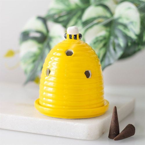 Yellow Beehive Incense Cone Holder | Inspired Creative Gifts | UK Supplier