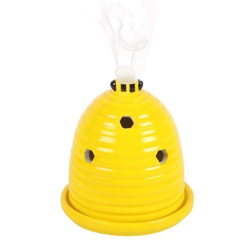 Yellow Beehive Incense Cone Holder | Inspired Creative Gifts | UK Supplier