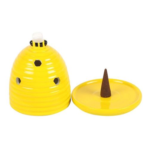 Yellow Beehive Incense Cone Holder | Inspired Creative Gifts | UK Supplier