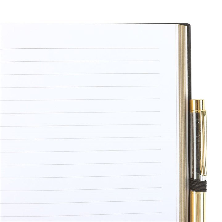 Yin Yang Journal with Black Obsidian Pen | Inspired Creative Gifts | UK Supplier
