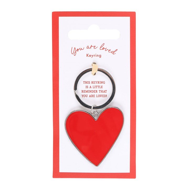 You Are Loved Heart Keyring | Inspired Creative Gifts | UK Supplier