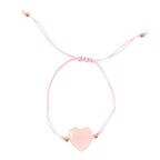 You Are Loved Rose Quartz Crystal Heart Bracelet | Inspired Creative Gifts | UK Supplier