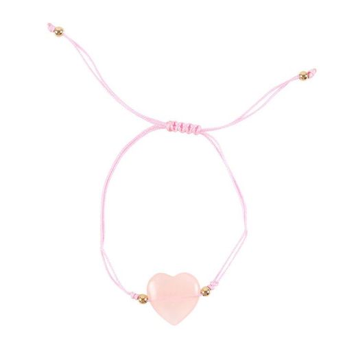 You Are Loved Rose Quartz Crystal Heart Bracelet | Inspired Creative Gifts | UK Supplier