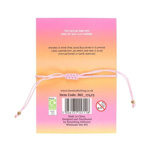 You Are Loved Rose Quartz Crystal Heart Bracelet | Inspired Creative Gifts | UK Supplier