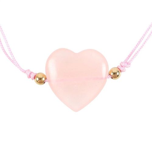 You Are Loved Rose Quartz Crystal Heart Bracelet | Inspired Creative Gifts | UK Supplier