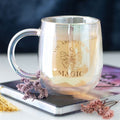 You Are Made of Magic Iridescent Double Walled Glass Mug | Inspired Creative Gifts | UK Supplier