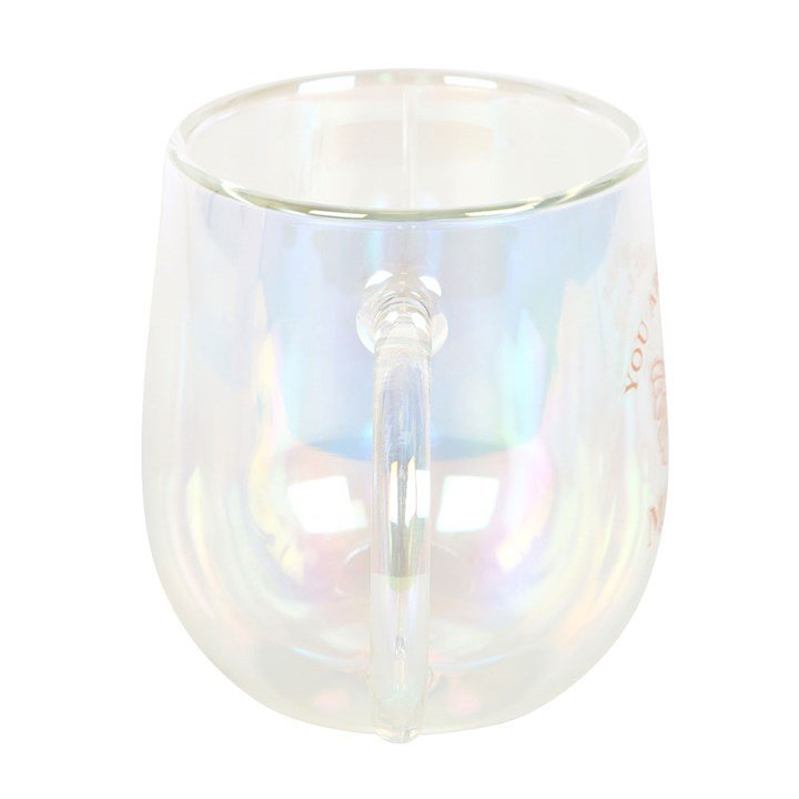 You Are Made of Magic Iridescent Double Walled Glass Mug | Inspired Creative Gifts | UK Supplier