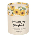 You Are My Sunshine Candle with 3D Sunflower | Inspired Creative Gifts | UK Supplier