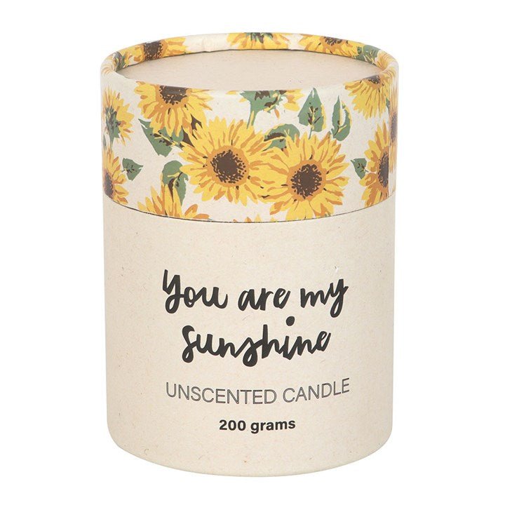 You Are My Sunshine Candle with 3D Sunflower | Inspired Creative Gifts | UK Supplier