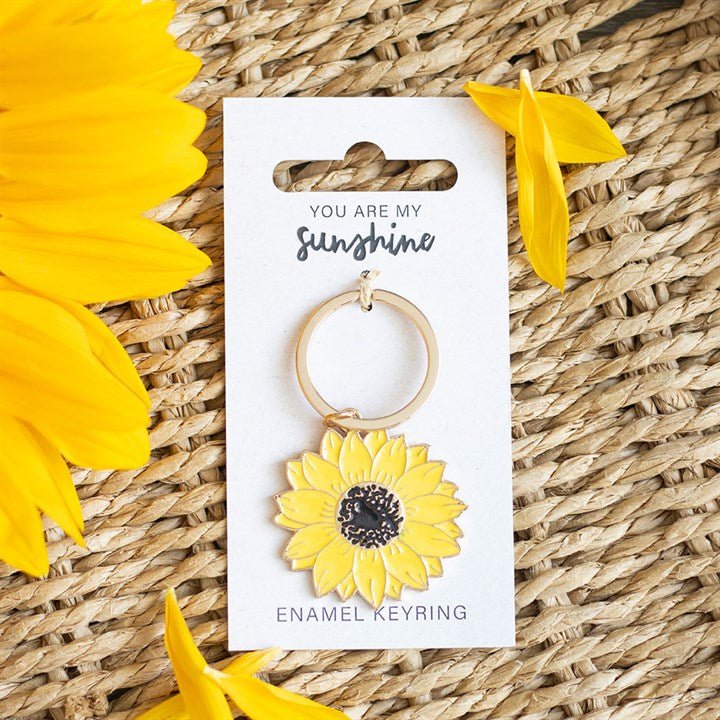 You Are My Sunshine Sunflower Keyring | Inspired Creative Gifts | UK Supplier