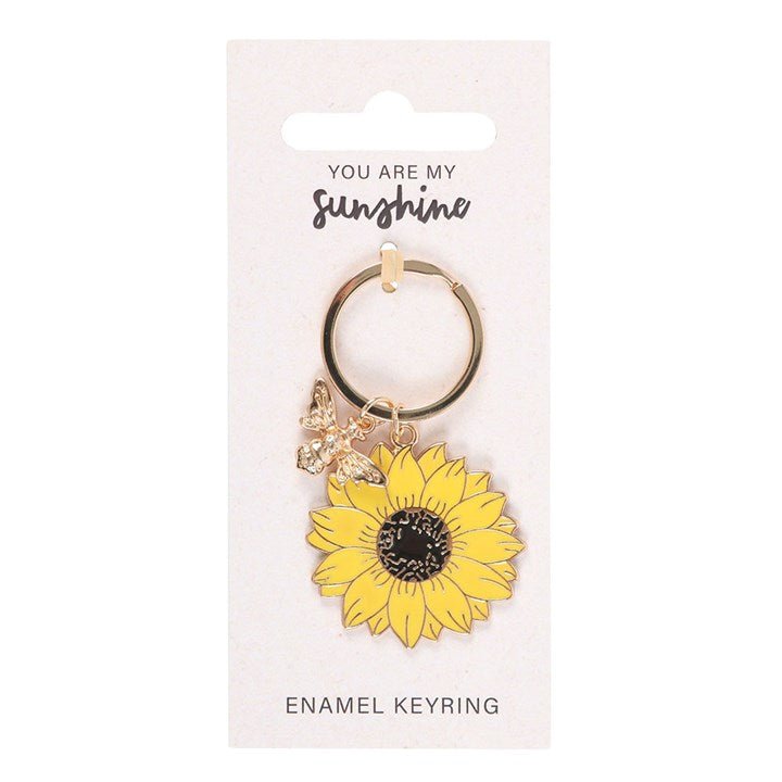 You Are My Sunshine Sunflower Keyring | Inspired Creative Gifts | UK Supplier