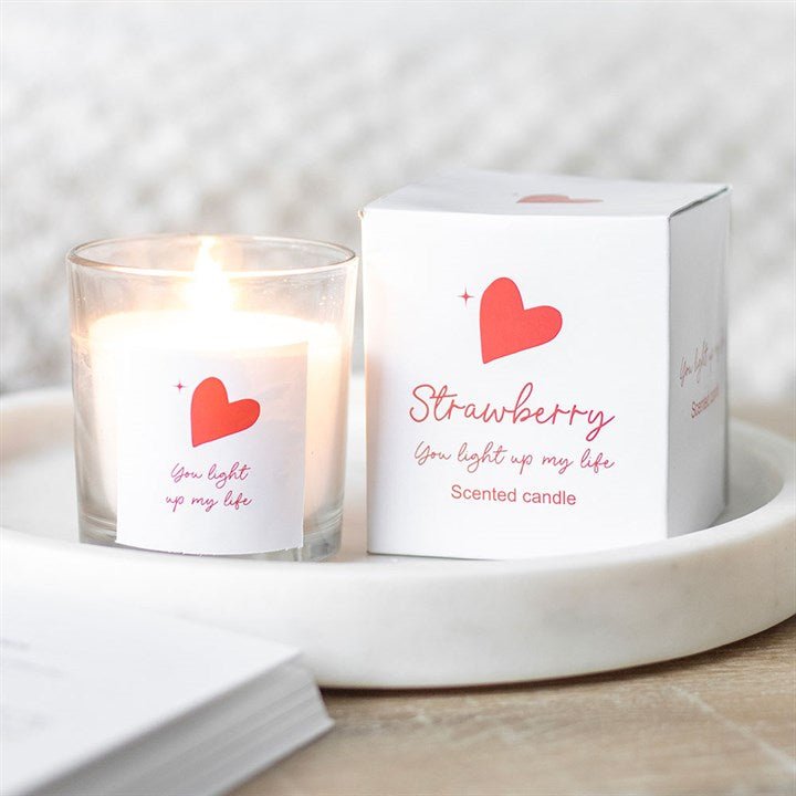 You Light Up My Life Strawberry Scented Candle | Inspired Creative Gifts | UK Supplier